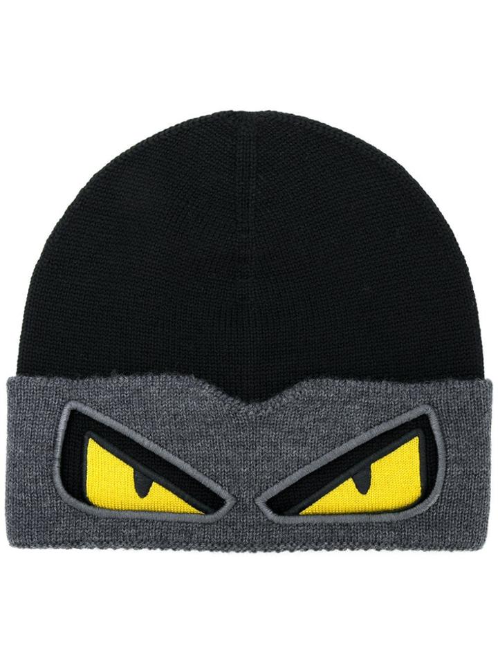 Fendi Kids Bag Bugs Beanie - Black