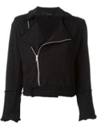 Comme Des Garçons Vintage Jersey Biker Jacket, Women's, Size: M, Black