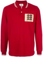 Kent & Curwen Long Sleeved Polo Shirt - Red