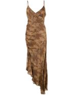 Nicholas Silk Evening Dress - Brown