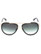 Dita Eyewear Round Frame Sunglasses, Adult Unisex, Black, Glass Fiber/titanium