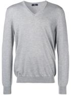 Fay V-neck Sweater - Grey