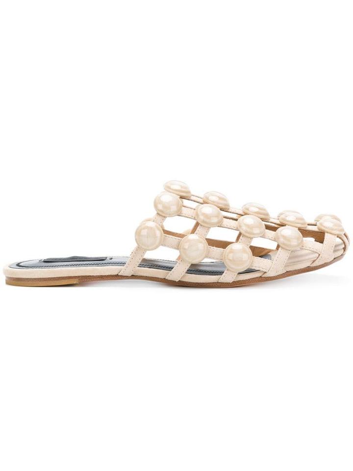 Alexander Wang Amelia Mules - Neutrals