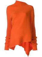 Marques'almeida Draped Knitted Top - Yellow & Orange