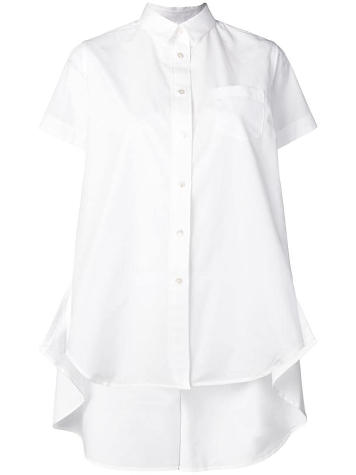 Sacai Long Button Up Shirt - White