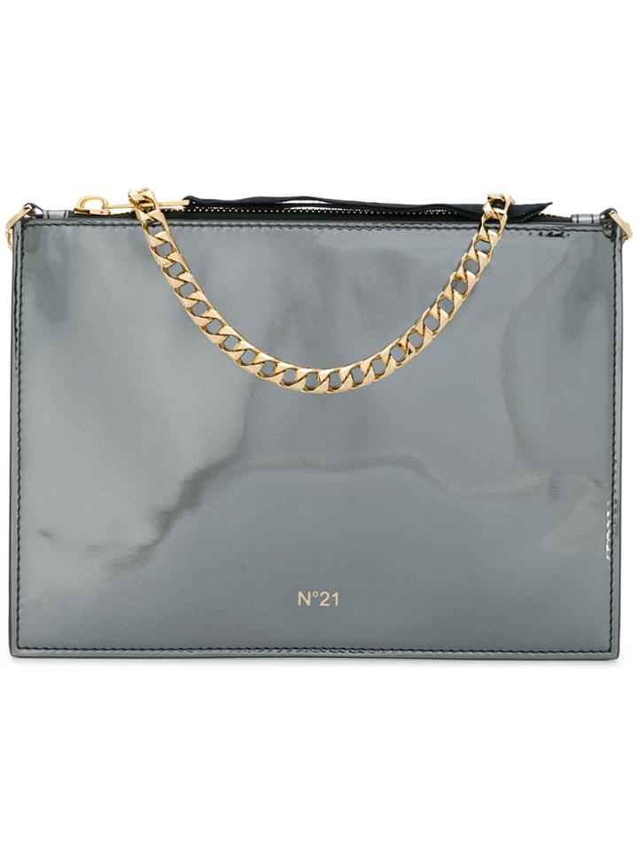 No21 Zipped Clutch Bag - Grey