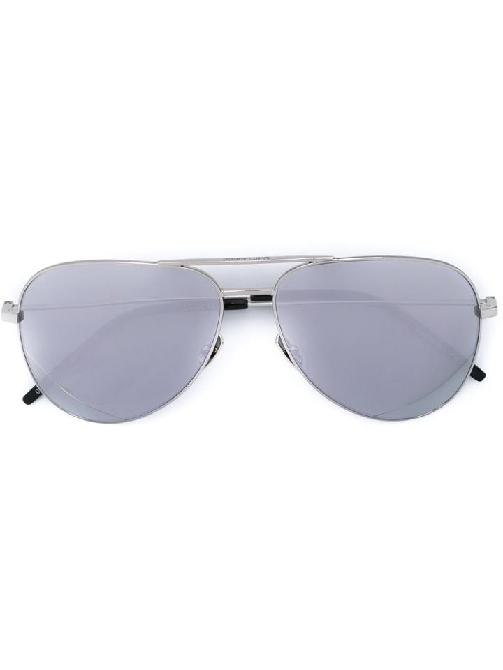 Saint Laurent Eyewear Classic Aviator Sunglasses - Metallic