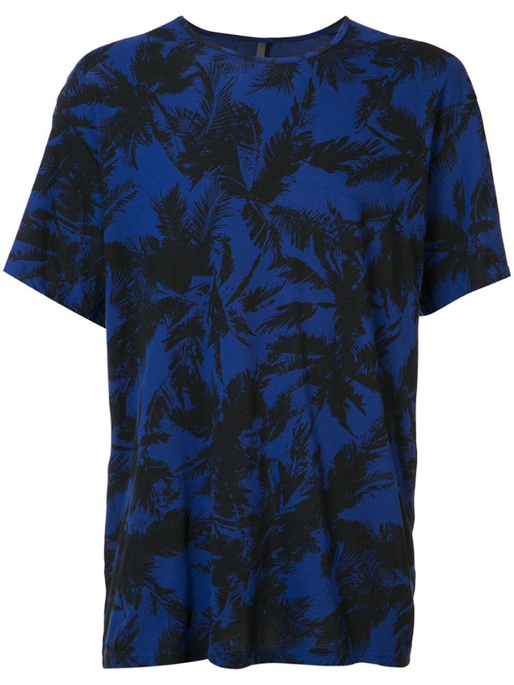 Attachment Palm Tree Print T-shirt - Blue