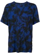 Attachment Palm Tree Print T-shirt - Blue