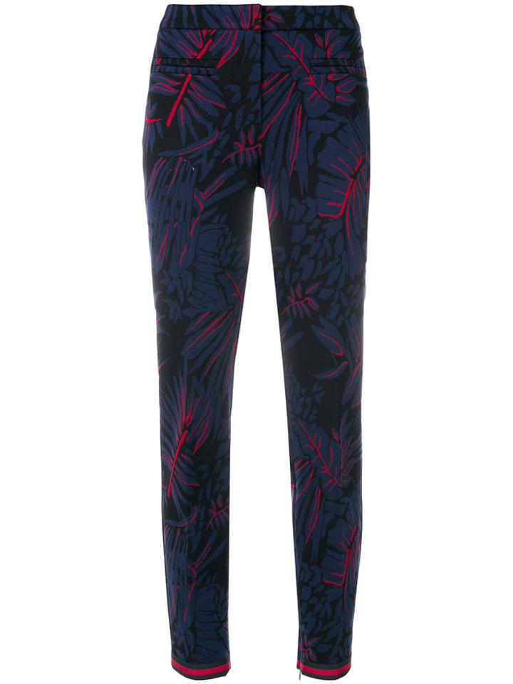 Cambio Floral Embroidered Tailored Trousers - Black