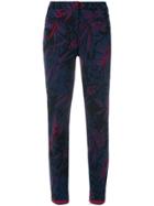 Cambio Floral Embroidered Tailored Trousers - Black