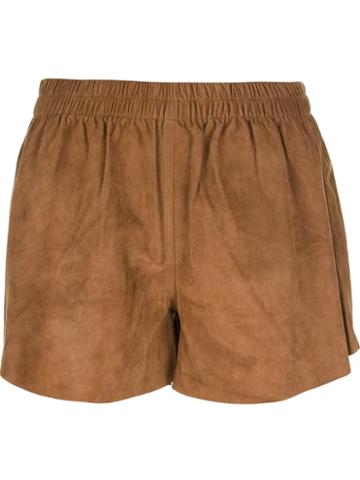 Bellerose Leather Shorts
