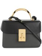The Volon Accordion Side Shoulder Bag - Black