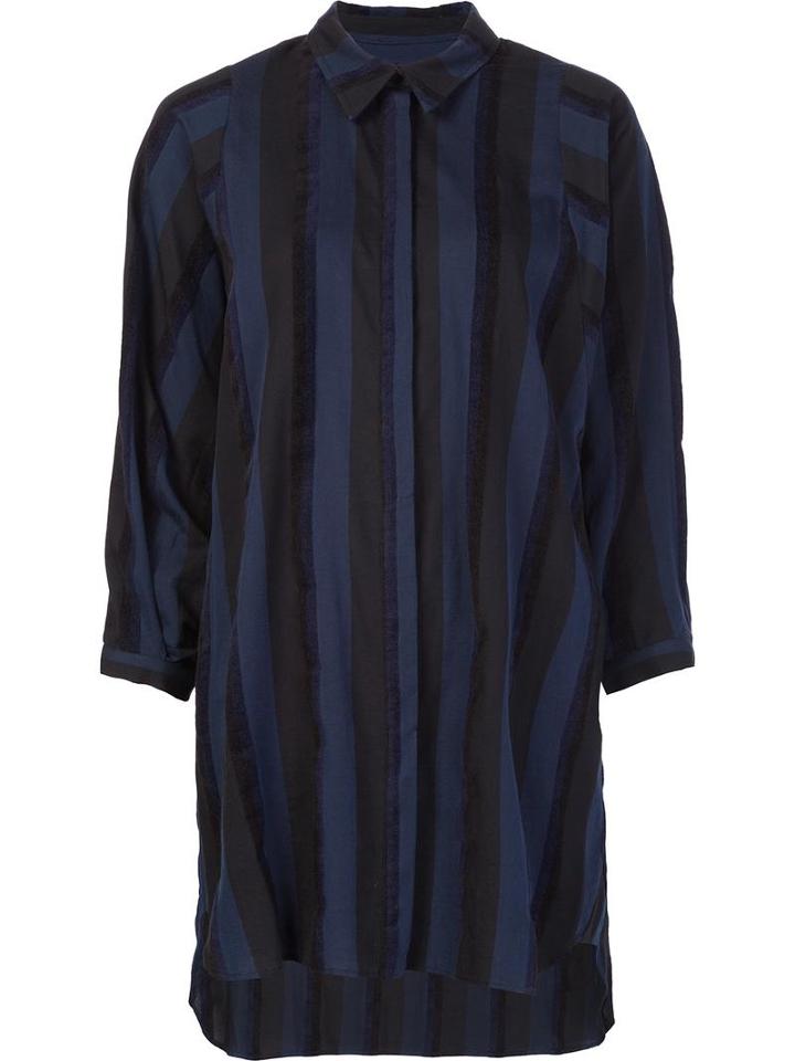 Rachel Comey Striped Loose Shirt, Women's, Size: 2, Blue, Cotton
