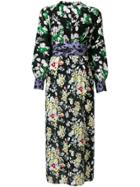 Rixo London Contrast Panel Floral Dress - Multicolour