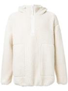 Cityshop Fleece Boa Hooded Jumper, Men's, White, Polyester