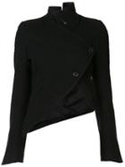 Ann Demeulemeester One Button Jacket, Women's, Size: 38, Black, Cotton/nylon/acetate/wool