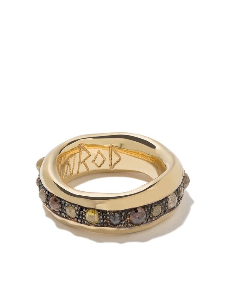 Hunrod 18kt Yellow Gold And Diamond Enki Band Ring - Unavailable