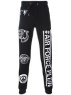 Philipp Plein Cat Eyes Track Pants, Men's, Size: Xl, Black, Cotton