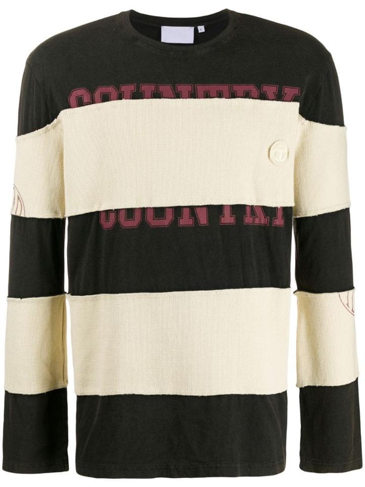 Telfar Striped T-shirt - Black