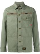 Wtaps Mike Patch Jacket Style Shirt, Men's, Size: Large, Green, Cotton