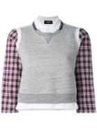 Dsquared2 - Shirt Vest Top - Women - Cotton - Xs, Grey, Cotton