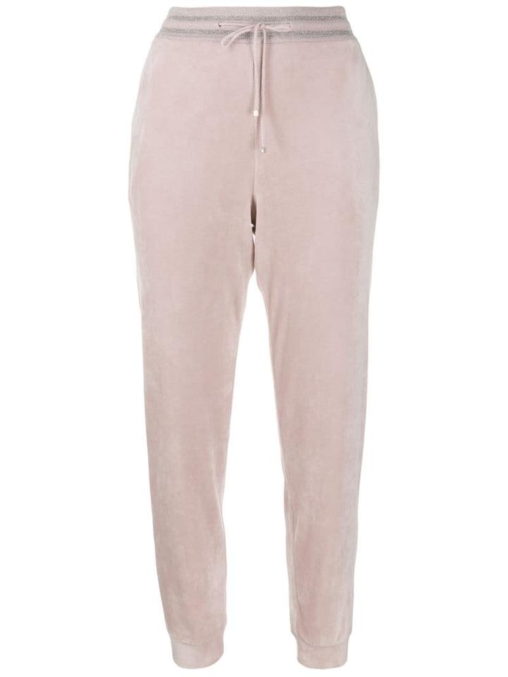 D.exterior Drawstring Waist Trousers - Pink