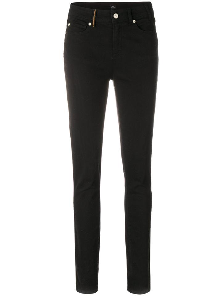 Ps By Paul Smith Mid-rise Skinny Jeans - Black