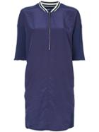Marc Cain Bomber Style Mini Dress - Blue