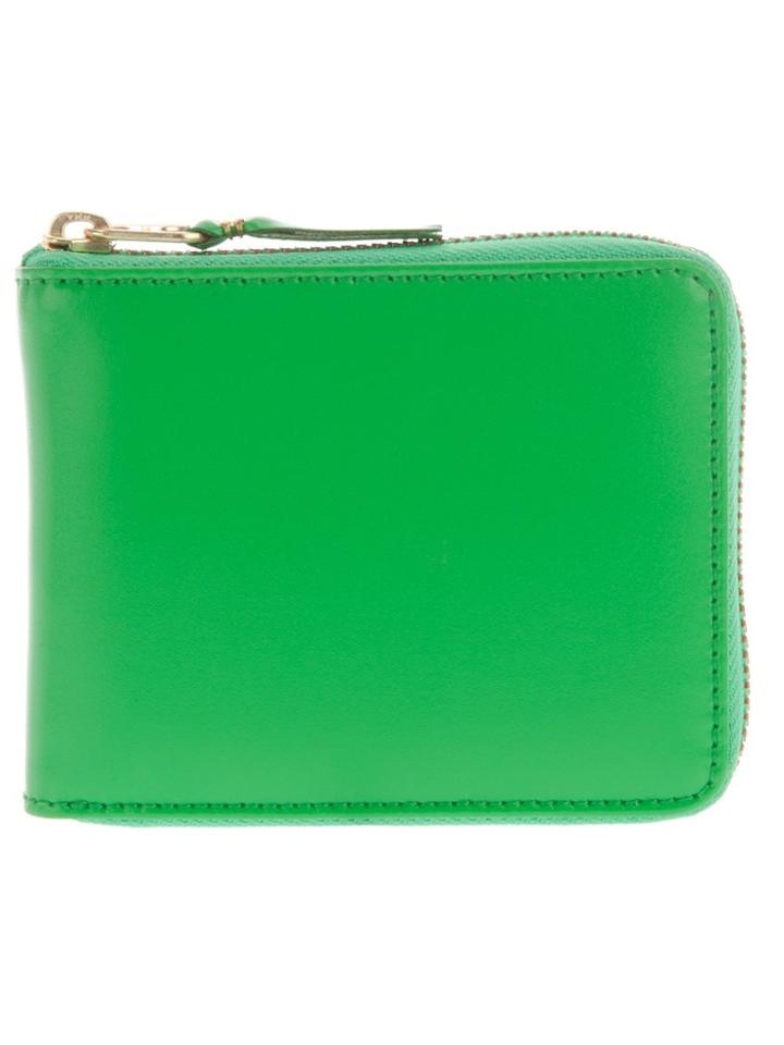 Comme Des Garçons Wallet Classic Zip Wallet - Green