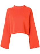 Jw Anderson Tangerine Shoulder Cable Detail Jumper - Yellow