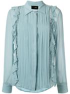 Andrea Bogosian - Silk Shirt - Women - Silk - G, Blue, Silk