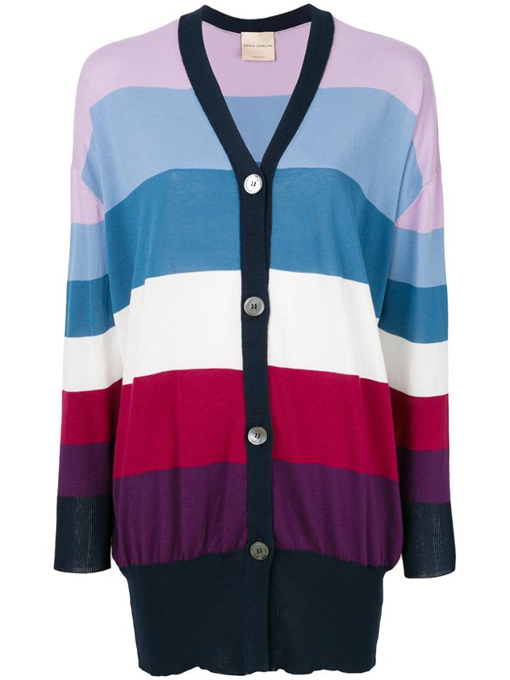 Erika Cavallini Striped Cardigan - Multicolour