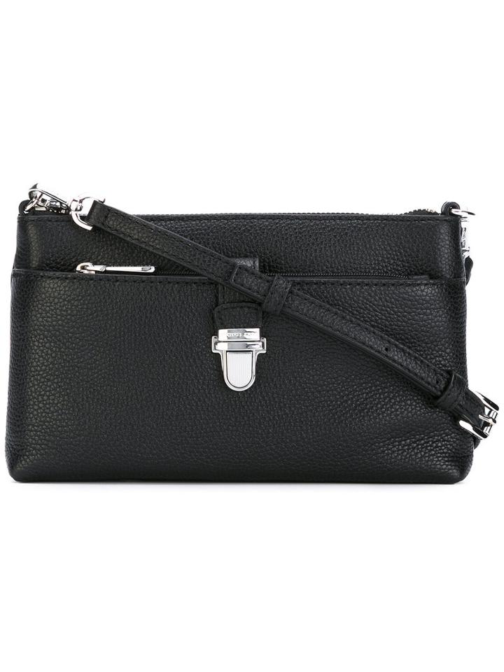 Michael Michael Kors Zipped Shoulder Bag, Women's, Black, Leather