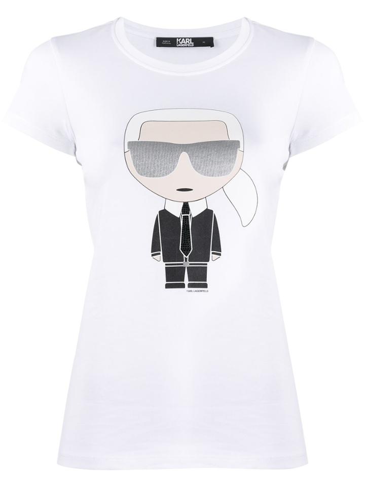 Karl Lagerfeld Karl Printed T-shirt - White