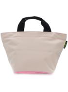Hervé Chapelier Contrast Colour Small Tote Bag - Nude & Neutrals