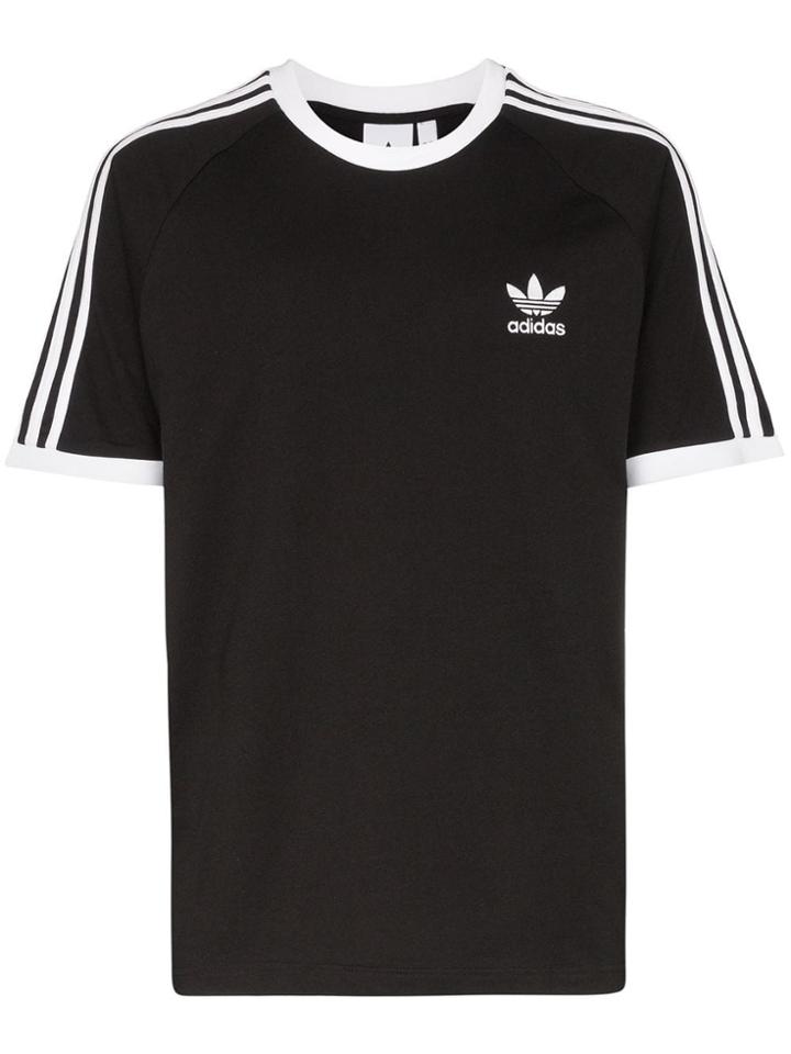 Adidas Embroidered Trefoil Motif T-shirt - Black