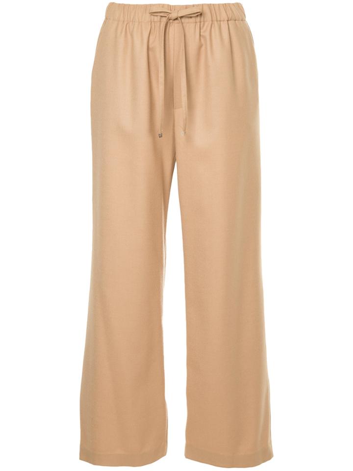 Astraet Drawstring Cropped Trousers - Nude & Neutrals