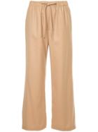Astraet Drawstring Cropped Trousers - Nude & Neutrals