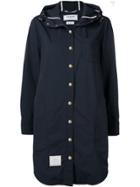 Thom Browne Hooded Shirt Dress - Blue