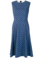 Marni Print Flared Dress - Blue