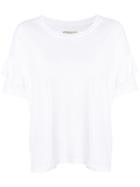 Current/elliott Frill Trim T-shirt - White