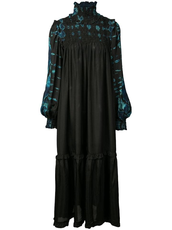 Raquel Allegra Printed Tent Dress - Black