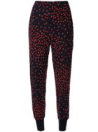 Stella Mccartney Dotted Tapered-leg Trousers - 4101 - Ink