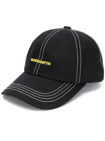 Wwwm Stitch Detail Cap - Black