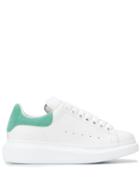 Alexander Mcqueen Suede-paneled Sneakers - White