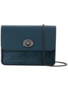 Coach - Turnlock Cross Body Bag - Women - Leather - One Size, Blue, Leather
