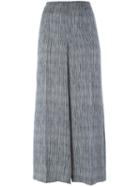 Theory Striped Wide Leg Trousers