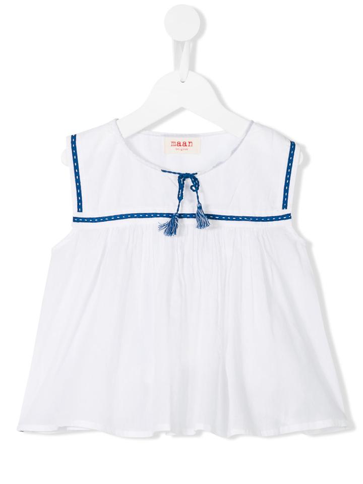 Maan Joe Blouse, Girl's, Size: 6 Yrs, White