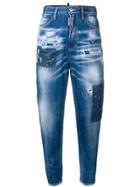 Dsquared2 Splashed Jeans - Blue